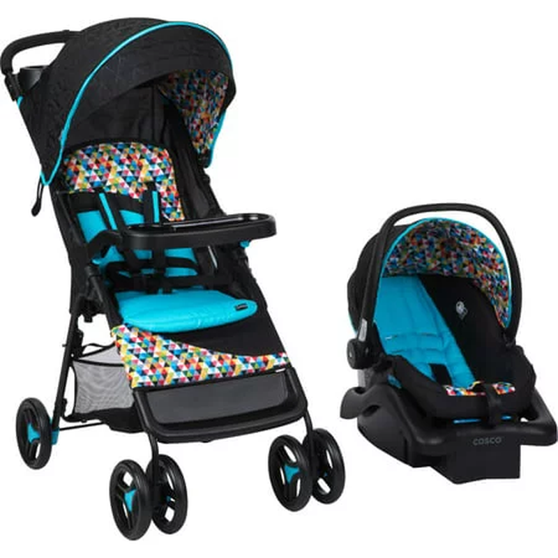 Babideal Bloom Travel System Stroller and Infant Car Seat, Pixelray