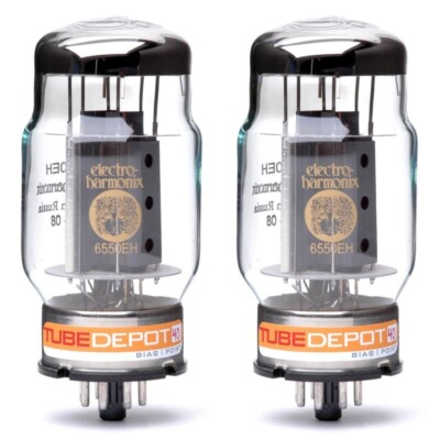 Pair of Electro-Harmonix 6550 EH Power Vacuum Tube