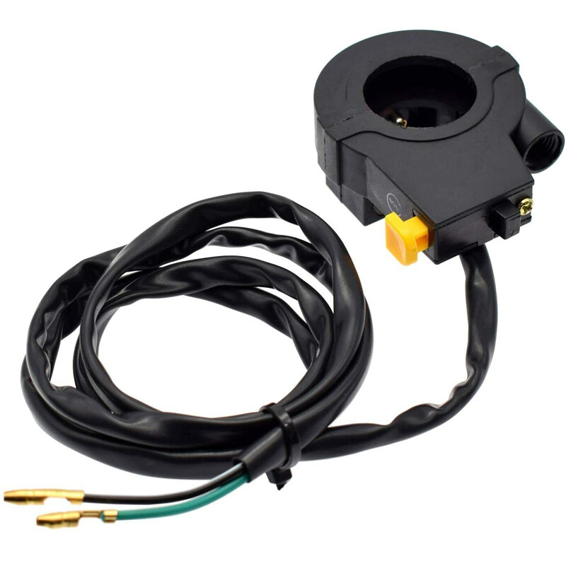 US 7/8" Pit Bike Twist Throttle Accelerator Handle Grips 34" Cable w/Kill Switch