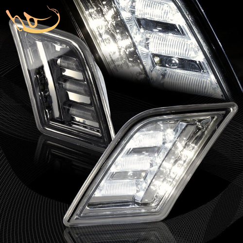 Fit 2008-2011 Mercedes Benz W204 C-Class Clear LED Side Marker Lights Lamps Pair