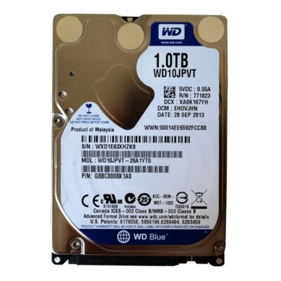 Western Digital 1TB WD10JPVT 5400RPM SATA 2.5'' Laptop Hard Disk Drive