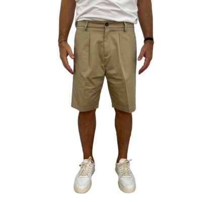 

Мужские бермуды из хлопка RES HOMINE Saint Tropez T286 Beige Made IN Italy