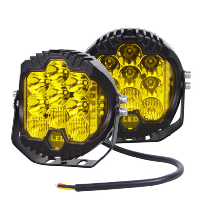 Pair 7inch LED Work Light Bar Pods Spot Flood Combo Fog Lamp Offroad Driving Car