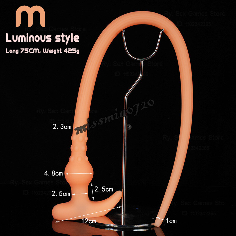 Shower Enema System Vaginal Anal Cleaner Tube Wash Silicone Colon Douche Nozzle