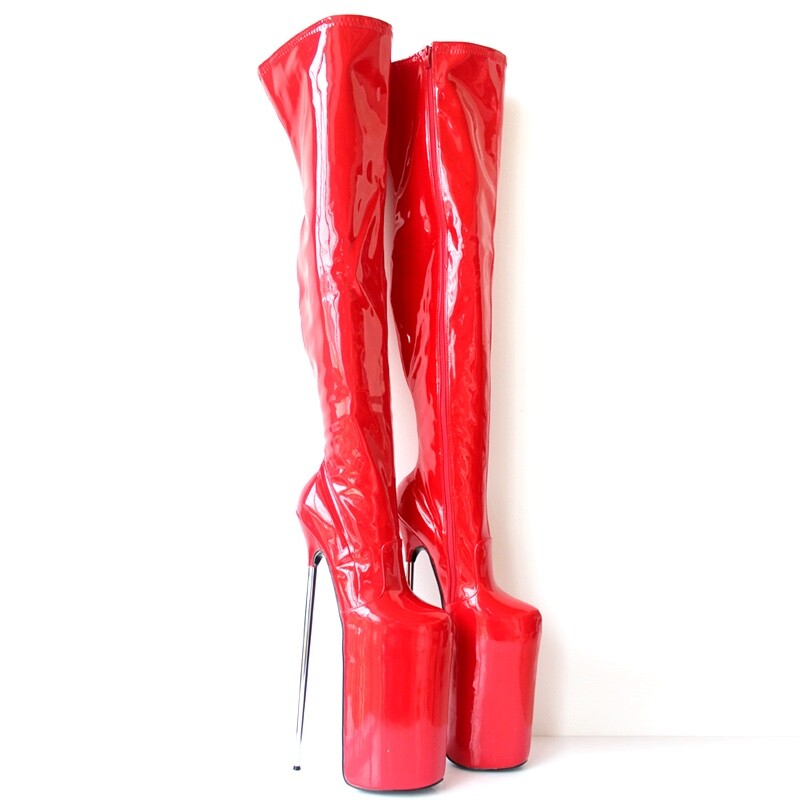 ULTRA THIGH or CROTCH HIGH BOOTS extreme platform 30cm high heel metal stiletto | eBay