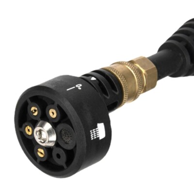 Pressure Washer Nozzle Adjustable 6-in-1 Quick Changeover Washer Nozzle