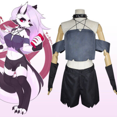 Helluva Boss Loona Cosplay Costume Halloween Suits Masquerade Full Set Outfits /