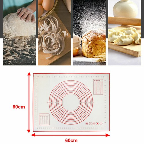 60x80 Kuchen Teig Matte Silikon Rollmatte Gebäck Ton Fondant Backblech