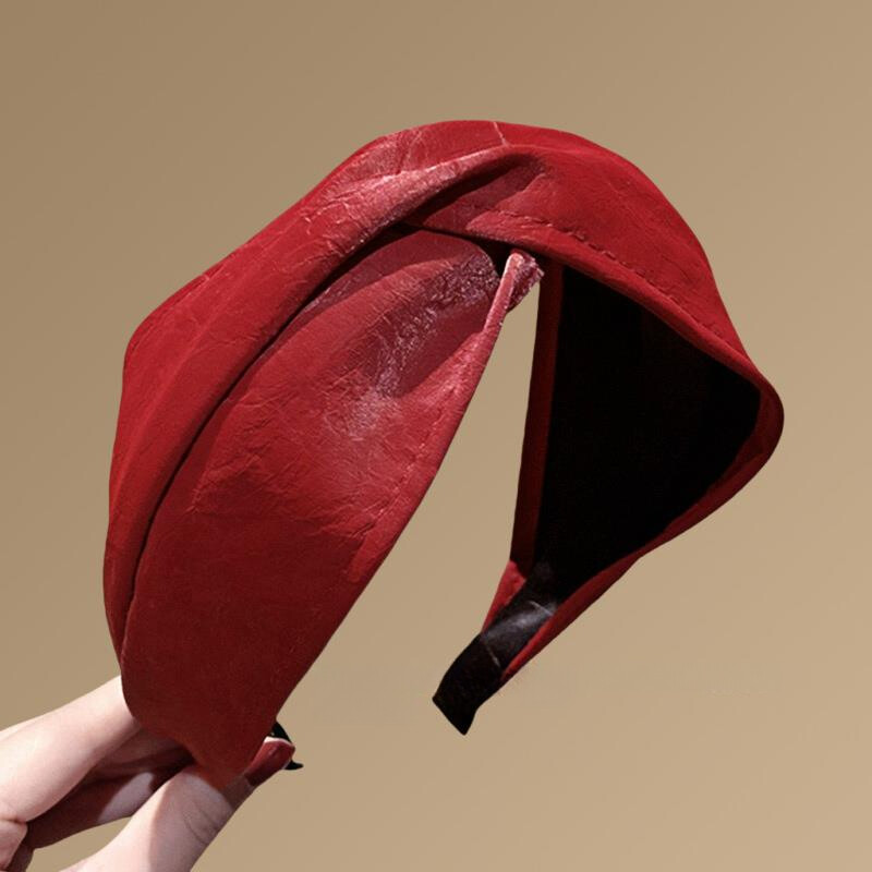 Fascia Per Capelli In Finta Pelle Morbida Retro Da Donna Accessori Per Capelli