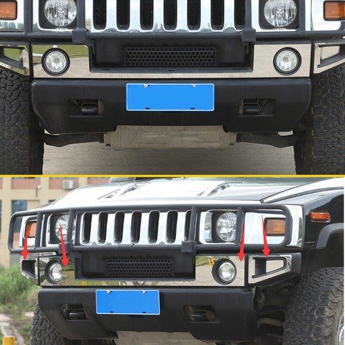 For 2003-2009 Hummer H2 Stainless Steel Front Bumper 6PC