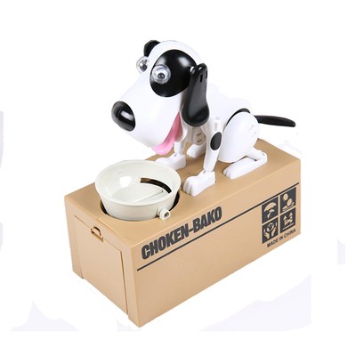 multiColors Choken Bako Coin Eating Dog Coin Bank Greedy Dog Robotic Money box