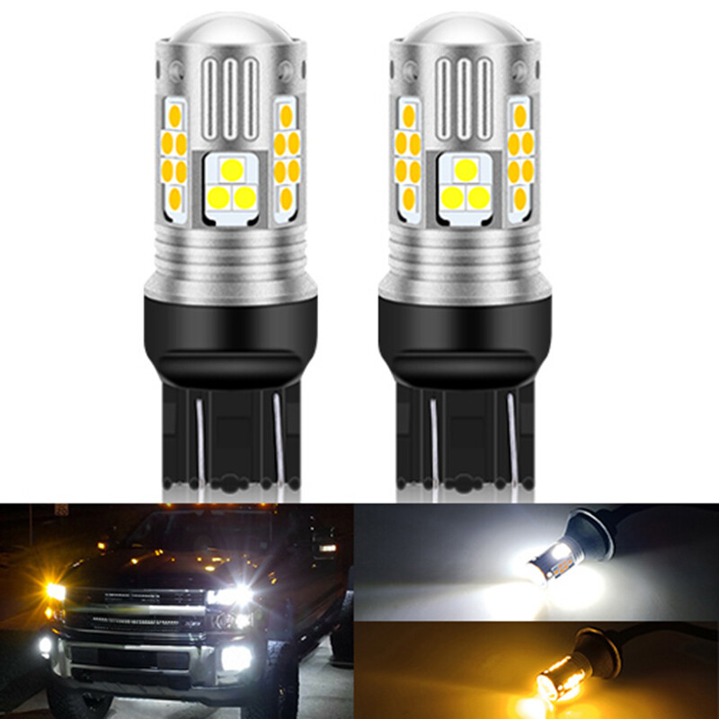 PHINLION 7440 7443 Red LED Brake Tail Light Bulbs, 2800 Lumen Super Bright 3014 103-SMD 7441 7444 LED Bulb For Stop 3rd Brake Turn Signal