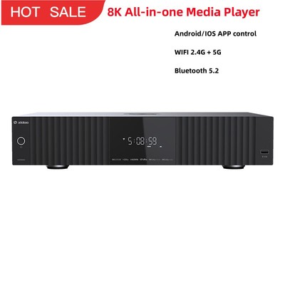 ZIDOO UHD8000 Hi-end DAC Audio Decoder 8K All-in-one Media Player HiFi Streaming