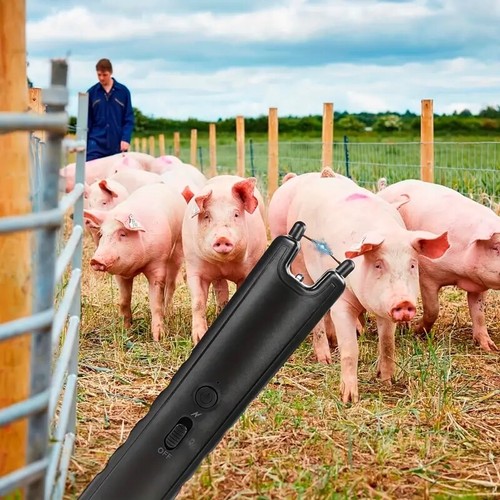 Rechargeable Livestock Prod with LED Electric Cattle Prod Stick Portable 23cm