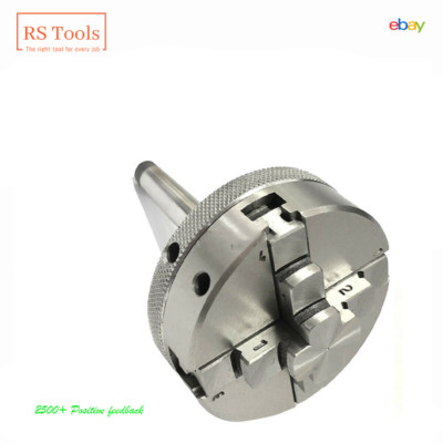 4 Jaw 65mm  Self Centering 2-1/2'' Chuck With Reversible Jaws MT1 Shank 1MT Arbor