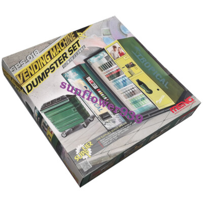 Meng Model SPS-018 1/35 Automatic Vending Machines and Trash Plastic Model Kit