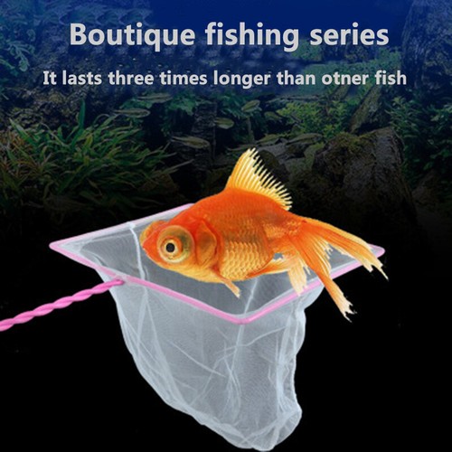 Aquarium Fish Tank Net 8 Inch,Green Tank Tropical Marine Big Small Fishes Fishing Quick Catch Fish Net Wire Mesh Catch Net