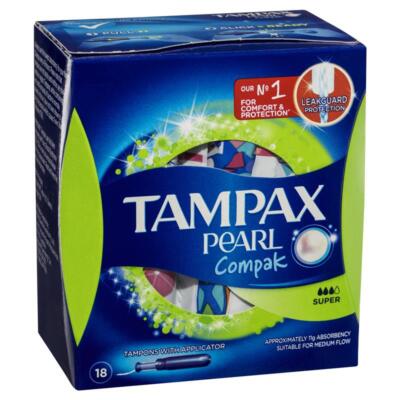 Tampax Compak Pearl Super 18 Pack