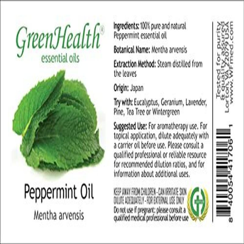 16 fl oz - Peppermint Essential Oil (100% Pure & Uncut), 16 Fl Oz (Pack of 1)