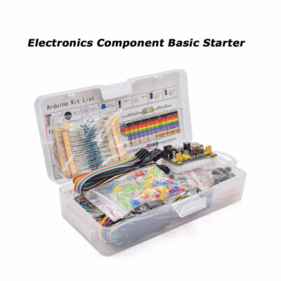 Electronics Component Basic Starter With 830 tie-points Breadboard Power Supp-'h