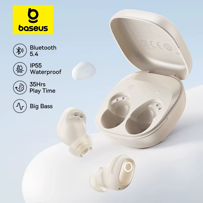 Bass BD1 Wireless Earphones Bluetooth 5.4 Earbuds Sports Earbuds HIFI Sound Head