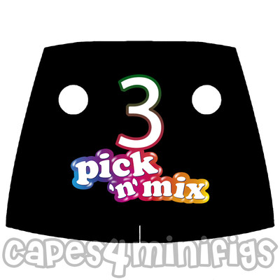 3 CUSTOM polycotton Trench coat/capes for your Lego starwars minifig. NO MINIFIG
