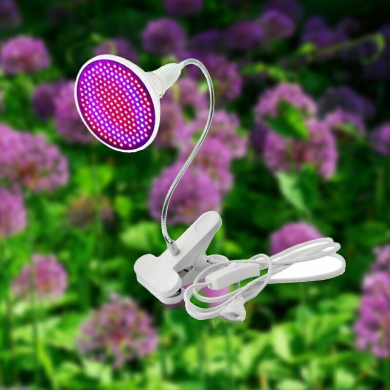Uv Ir Growing Lamp For Indoor Hydroponic Plant With Desk Clip