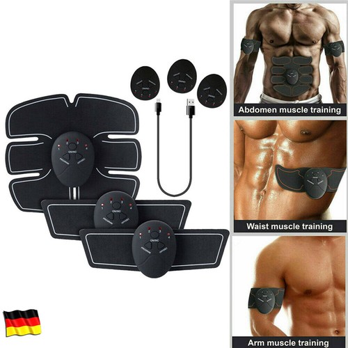 EMS Stimulator Bauchmuskeltrainer ABS Trainingsgerät Elektro Exerciser Fit Pad