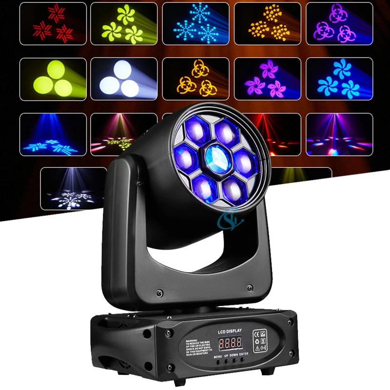 Disco Bee Eye's LED 150w Colorful Trigeminal Pattern Lights Gobo Moving Head Lig