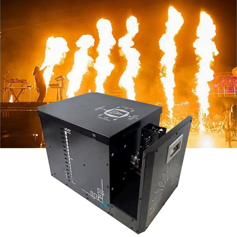 Newest 320W Stage Flame Machine Single Head Fire Jet Effect DMX512 Dynamic Flame
