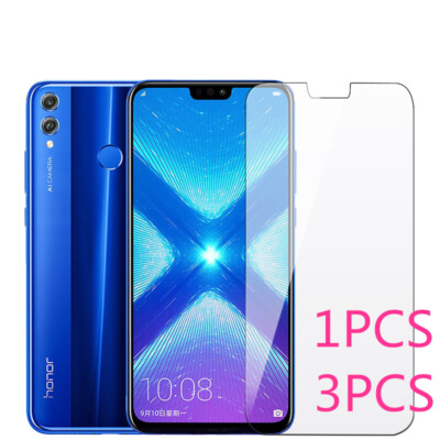 3X Tempered Glass Film Screen Protector For Huawei Honor 8X 20 V20 Y5 Y6 Y7 Y9