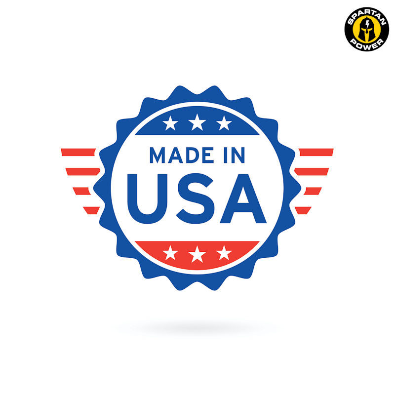 Spartan Power 2 AWG Battery Cables - Made in the USA! Terminated 5/16" or 3/8"