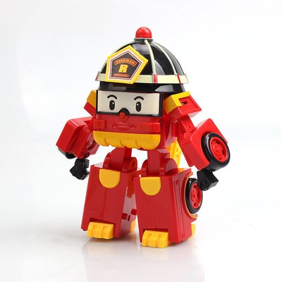 Roy Fire Truck ROBOCAR POLI Deformation Cars Toy Police Robot Christmas Gift