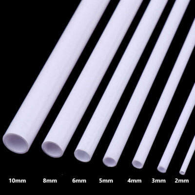 ABS Styrene Plastic Round Tube Pipe Strip 250mm Long Models RC DIY Craft