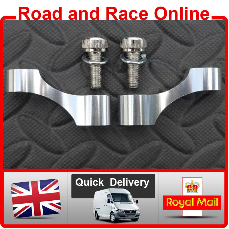 Pair Motorcycle Mirror Extenders-Risers-Extensions 8mm-M8 Chrome