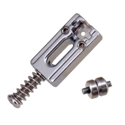 6pcs Chrome Plated Metal Roller Saddle Guitar Bridge String Saddles for E-Guitar