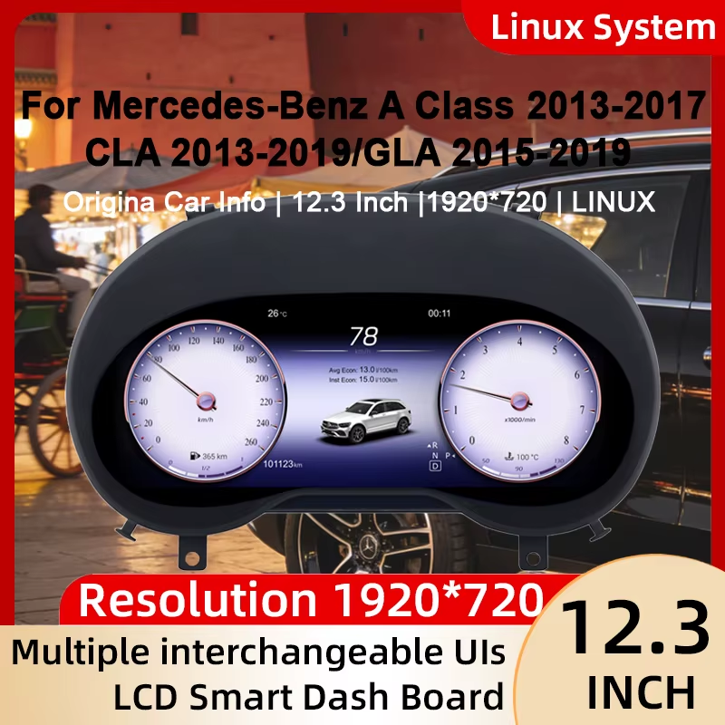 Digital Instrument Cluster For Benz A Class 2013-2017/CLA 2013-2019/GLA 2015-201