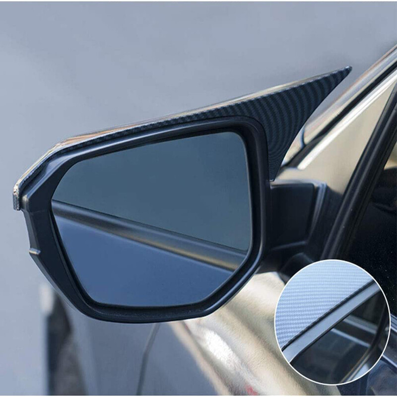 FOR 2016-2021 HONDA CIVIC CARBON FIBER SIDE VIEW MIRROR REPLACEMENT COVER CAP AD