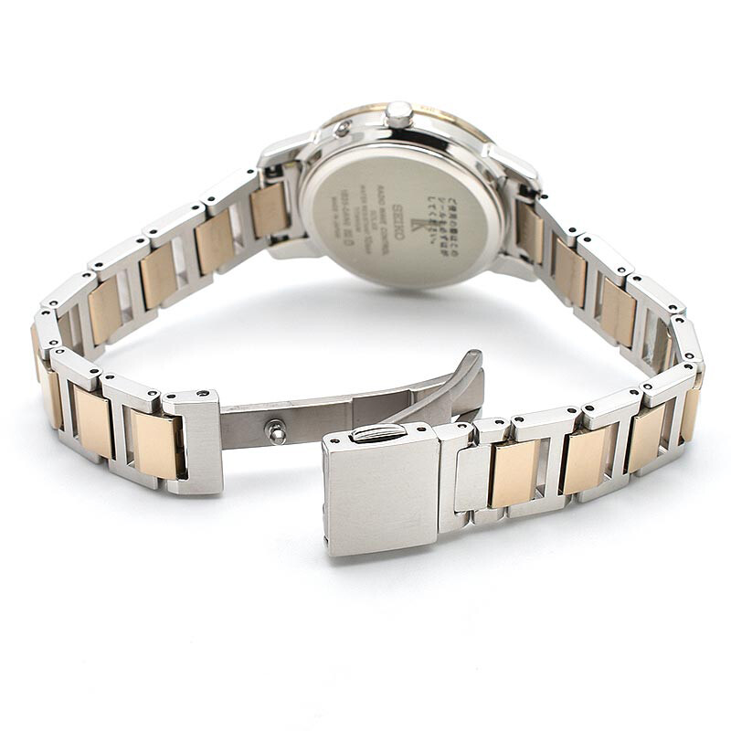 Pre-owned Seiko Lukia I Collection Ssqv082 Titanium Solar Radio Ladies Watch Made In Japan