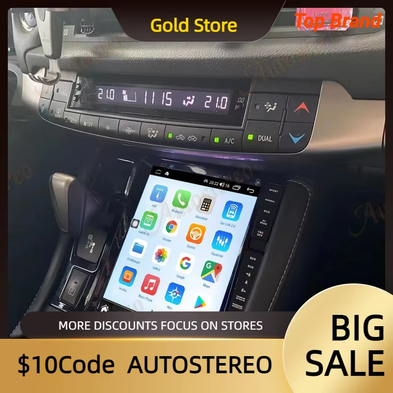 9'' 8+256GB Android 12 For Lexus CT200 CT200H CT 2011-2022 Car Tesla Radio Multi