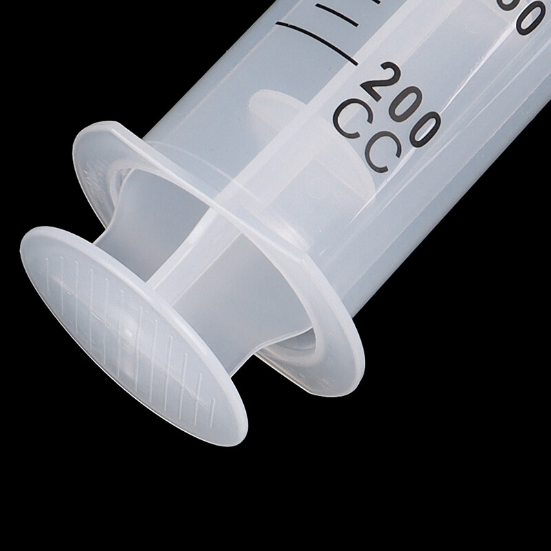 200ml Large Capacity Syringe Reusable Pump Oil Measuring with 1m Silicone_$z