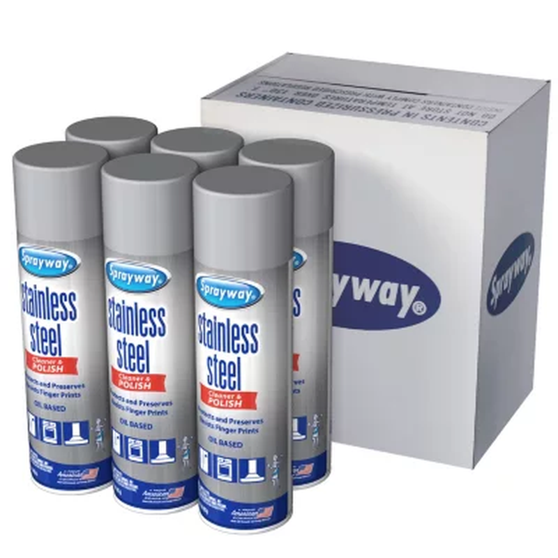 Sprayway Stainless Steel Cleaner and Polisher (15 Oz., 6 Pk.) FREE SHIPPING