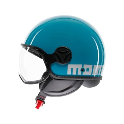 CASCO MOTO JET MOMO DESIGN FGTR CLASSIC CANDY LAKE E2206 BLUE/WHITE BLU/BIANCO