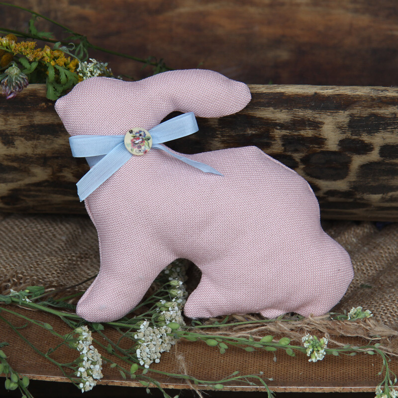 Vintage Stoffhase Tilda-Stil 17 cm Dekoration Künstlerhase Dekohase Handarbeit