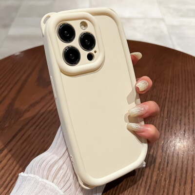 For iPhone 15 14 13 12 Pro Max 11 Shockproof Liquid Silicone Slim Case Cover