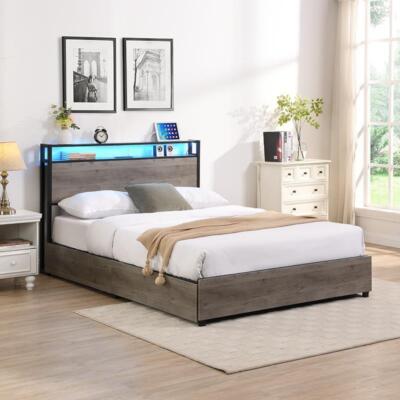 With Storage Headboard And Charging Station