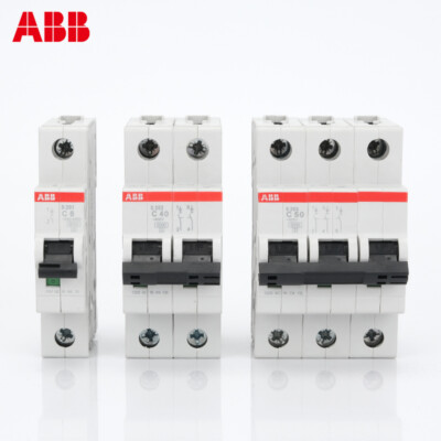ABB Miniature Circuit Breaker S201/202/203/204-C32A/63 Air Switch 2P 3P 1P