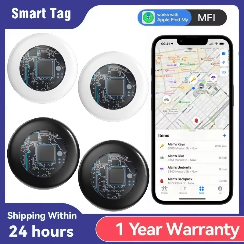 Bluetooth GPS Tracker Work with Apple Find My APP ITag Anti Lost Reminder Device