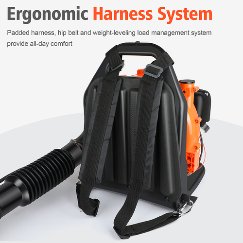 Commercial 63CC 2-Stroke Gas Powered Leaf Blower Grass Blower-Gasoline Backpack