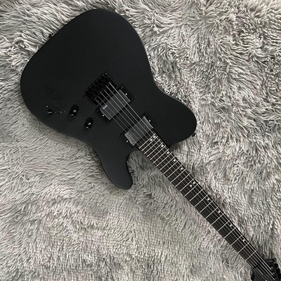 6-Strings Matt Black TL Electric Guitar Solid Black Hardware HH Pickups 24 Frets